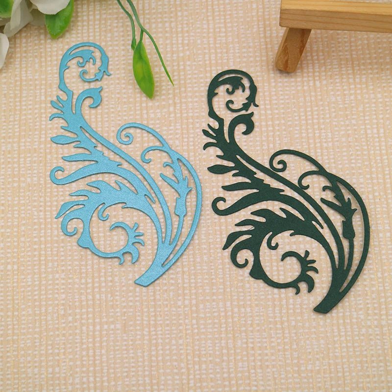 Printable Heaven Large Cutting Die - Leaf Swirl (1pc) (L043) - Printable Heaven