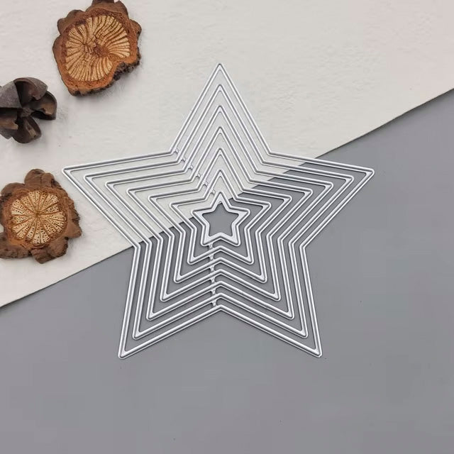Set of 7 Star Nesting Cutting Dies (T002)