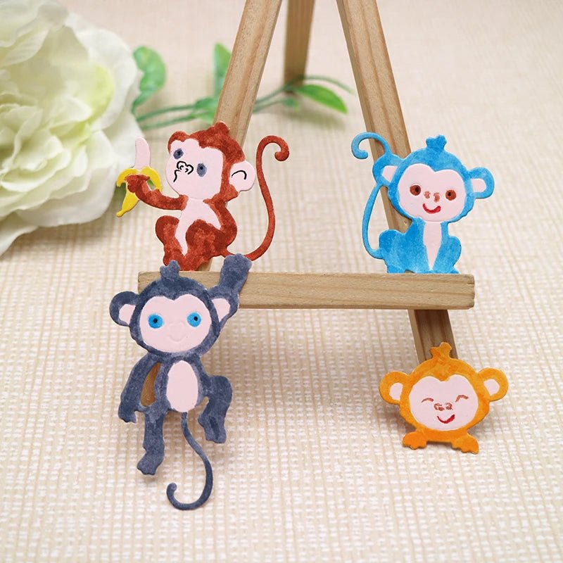 Printable Heaven Large Cutting Die - Monkeys (A106) - Printable Heaven