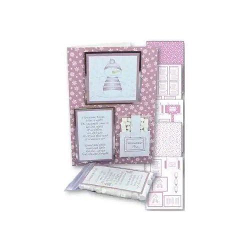 Download - Card Kit - Snowman Poo (Dusky Pink) - Printable Heaven
