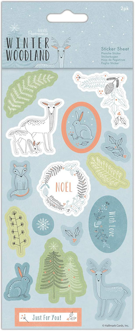 Sticker Sheet Winter Woodland (2pk) (PMA 157985)