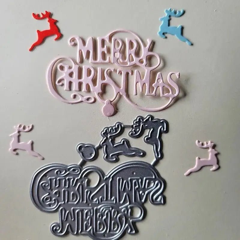 Printable Heaven Small Cutting Die - Merry Christmas (1pc) (W060) - Printable Heaven