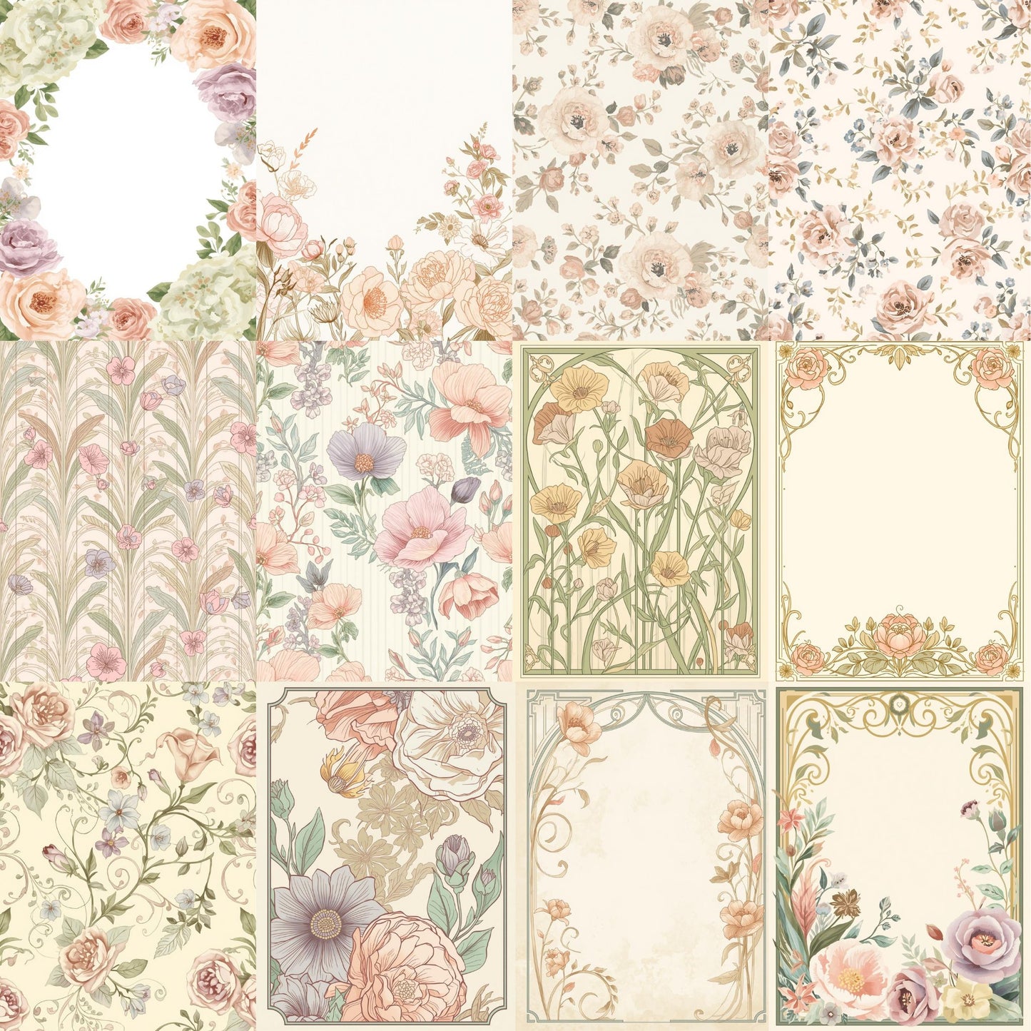 Download - Flowers for Mum (12 Designs) - Printable Heaven