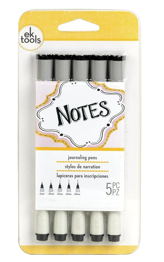 EK Tools Black Journalling Pens (5 Pack) (WR55300771)