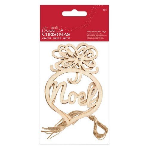 Create Christmas Noel Wooden Tags (3pc) - Printable Heaven