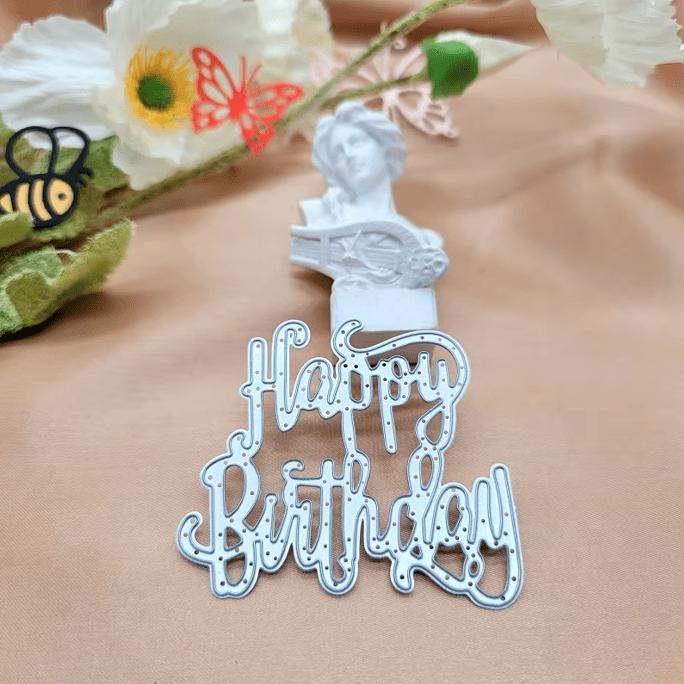 Printable Heaven Small Cutting Die - Happy Birthday Greeting (1pc) (ZG186) - Printable Heaven
