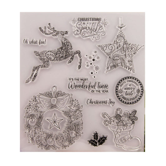 Ornate Christmas Stamp Set (12pcs)