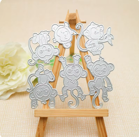 Printable Heaven Large Cutting Die - Monkeys (A106)