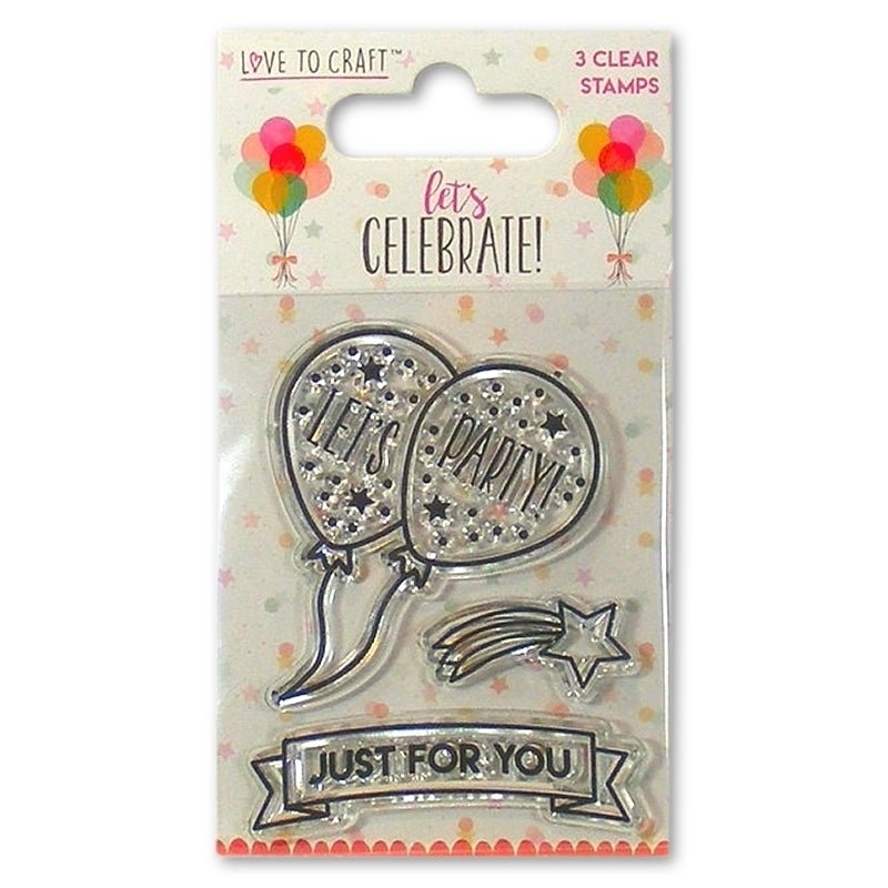 Love to Craft Let's Celebrate Clear Stamp (LCSTP001) - Printable Heaven