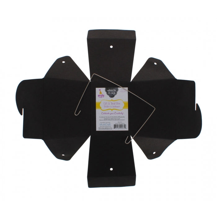 2 FOR 1 OFFER - Party Craft Gift & Treat Box - Black (PC274C)