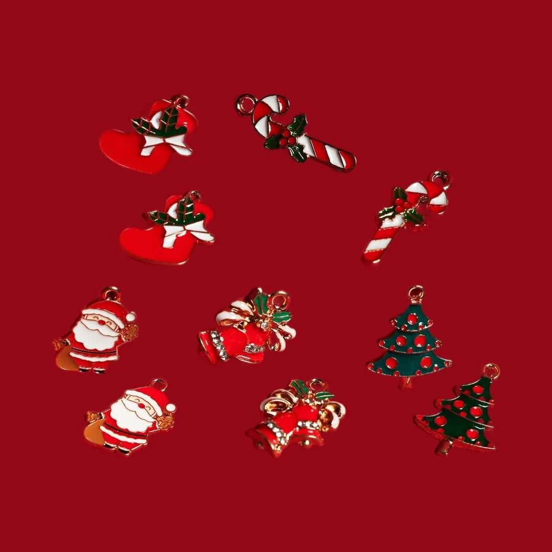 Christmas Metal Charms - 5 Pack (10pcs) Bundle - Printable Heaven