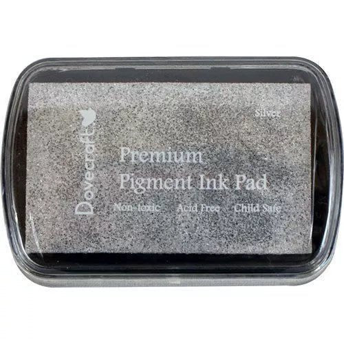 Dovecraft Pigment Ink Pad - Silver (DCIP02) - Printable Heaven