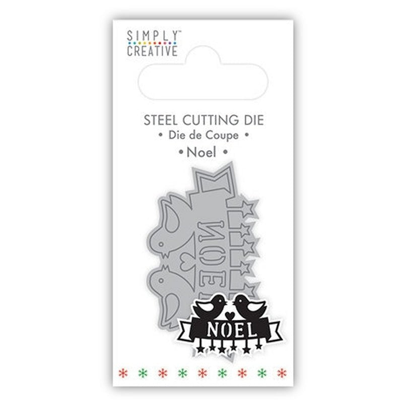 Simply Creative Christmas Mini Die - Noel with Birds (SCDIE143X20) - Printable Heaven