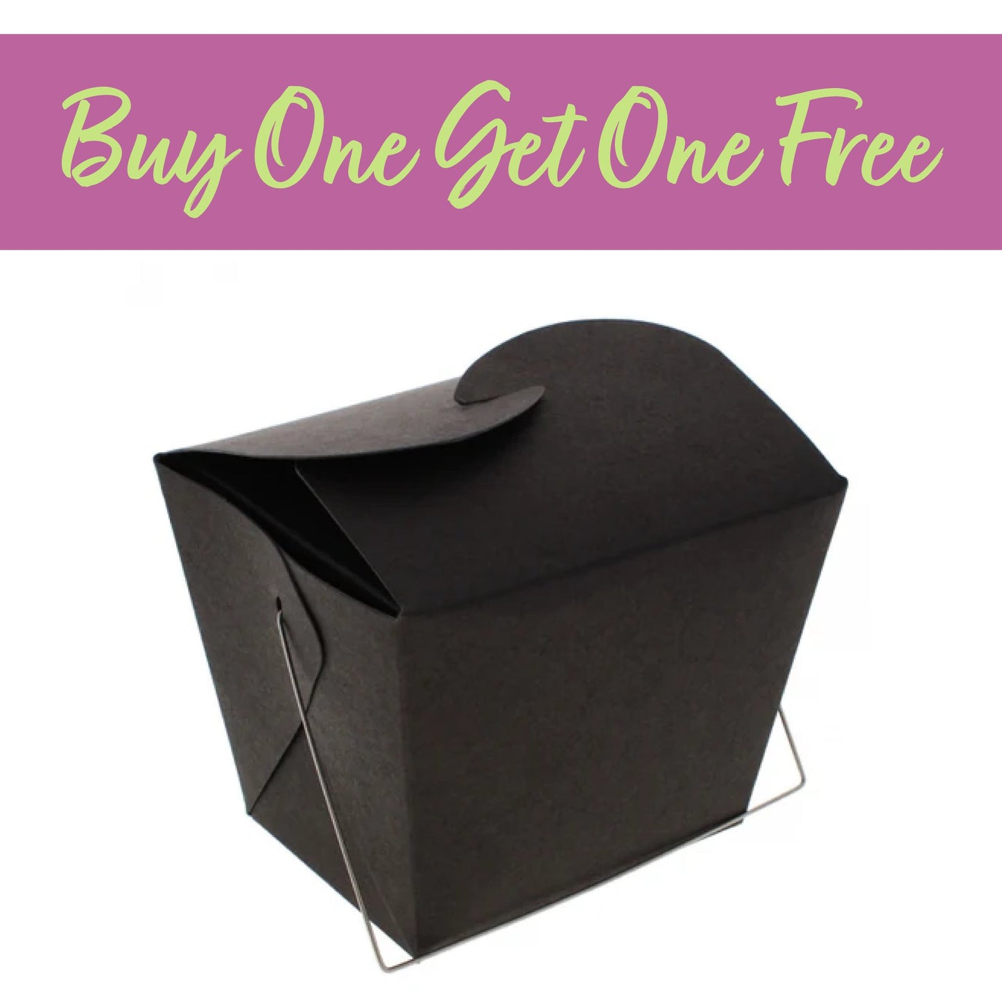 2 FOR 1 OFFER - Party Craft Gift & Treat Box - Black (PC274C)