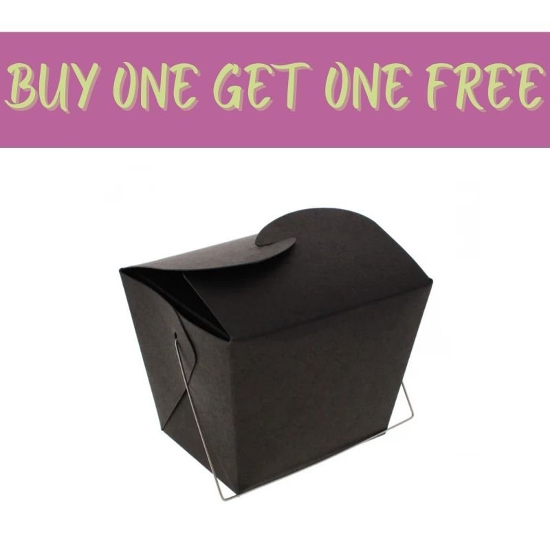 2 FOR 1 OFFER - Party Craft Gift & Treat Box - Black (PC274C)