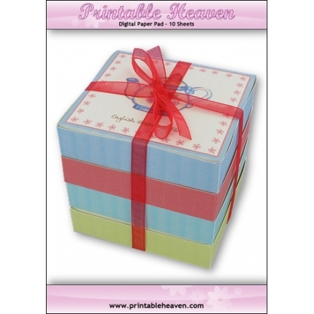 Download - Digital Paper Pad - Teabag Gift Boxes