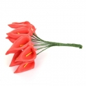 Foam Calla Lilies - Red (Bunch of 12)