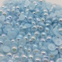 6mm Half-beads - Baby Blue (100 pack)