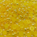 6mm Half-beads - Yellow Iridescent (100 pack)