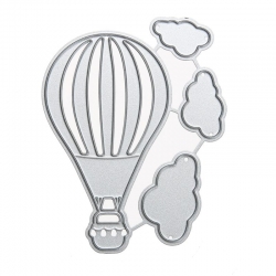 Printable Heaven Small die - Hot Air Balloon & Clouds (4pcs)