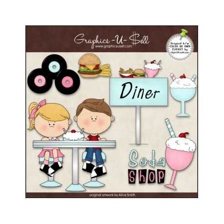 Download - Clip Art - 50's Diner