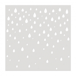 Medium Reusable Stencil - Raindrops (1pc)