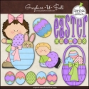 Download - Clip Art - Happy Easter Kids 2