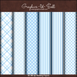 Download - Baby Blue Backing Papers