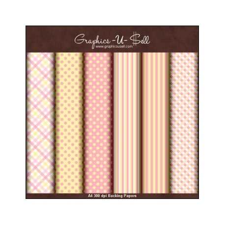 Download - Pink and Yellow Backing Papers