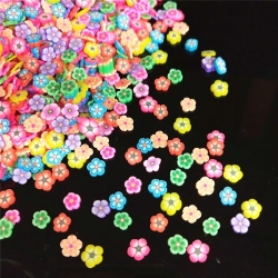 Polymer Clay Confetti Bag - Flowers