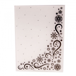 A6 Embossing folder - Snowflake Corner