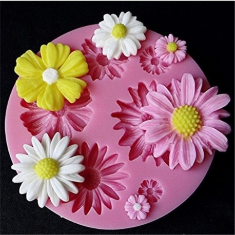 Small Silicone Mould - Daisies