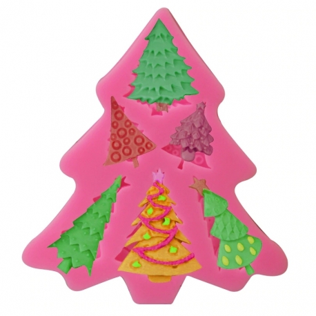 Small Silicone Mould - Multi Christmas Tree