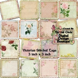 Download - Victorian Stitched Tags