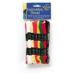 Embroidery Thread 12pk Yellows & Greens (SEW1019A)