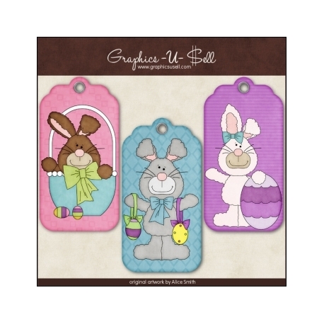 Download - Tags - Happy Easter Bunnies