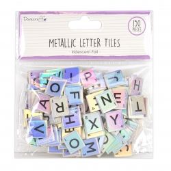 Dovecraft Essentials Metallic Letter Tiles (DCBS226)