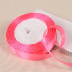 wide pink satin ribbon