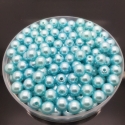 4mm Round Pearl Beads - Pale Blue (200 pack)