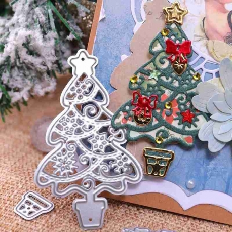 Printable Heaven die - Christmas Tree with Decorations (7pcs)