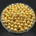 4mm Round Pearl Beads - Metallic Gold (200 pack)