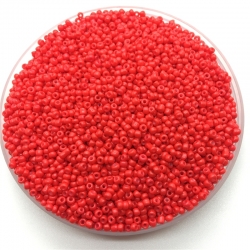 2mm Seed Beads - Opaque Red (1000pcs)