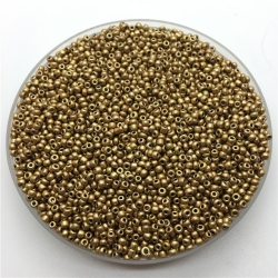 2mm Seed Beads - Opaque Gold (1000pcs)