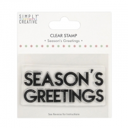 Simply Creative Large Clear Stamp - Season's Greetings