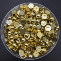 6mm Half-beads - Gold (100 pack)