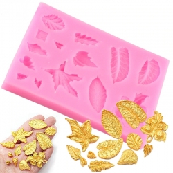 Small Silicone Mould - Autumn Leaves