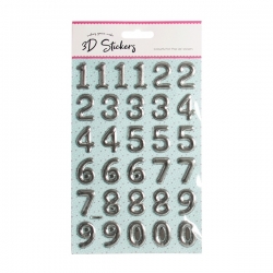 Foil Pop Up Numbers - Silver (STA2942OB)