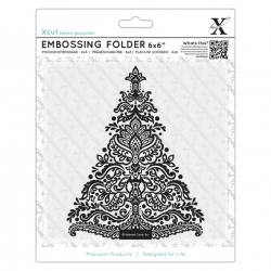 6 x 6" Xcut Embossing Folder - Arts & Crafts Tree (XCU 515924)