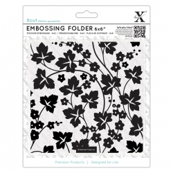 6 x 6" Xcut Embossing Folder - Flowers & Ivy (XCU 515926)