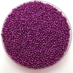 2mm Seed Beads - Opaque Metallic Purple (1000pcs)